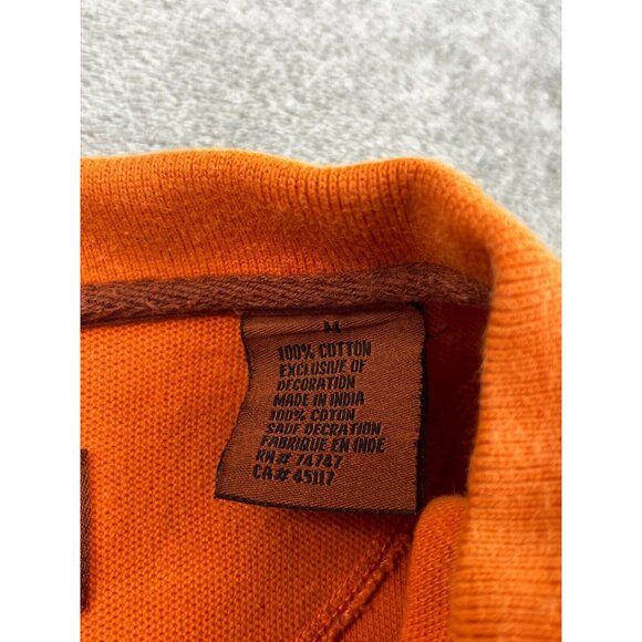 Bob Timberlake Men’s Medium Orange Polo Golf Shirt Short Sleeve Collared Casual - Picture 11 of 13